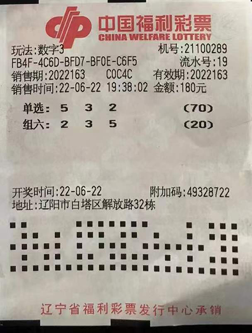 福彩3D中奖奖金表详解