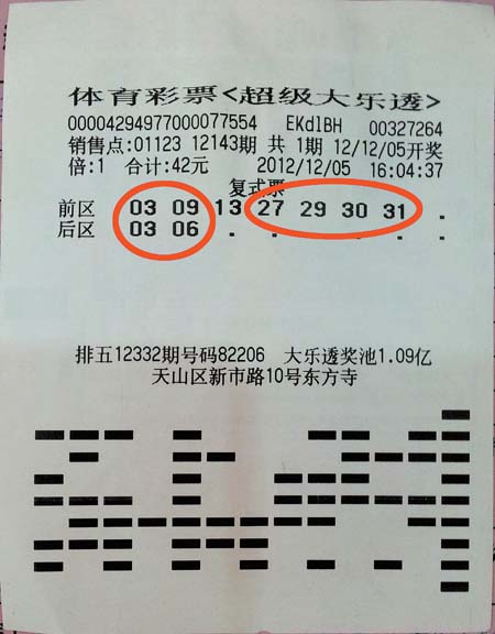体育彩票超级大乐透兑奖攻略