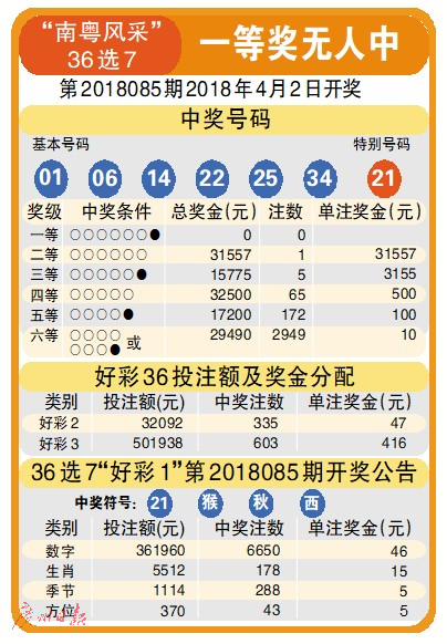 南粤风采36选7彩票开奖的魅力与风采
