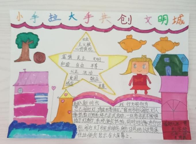 大手牵小手，共筑美好未来——手抄报图片的魅力