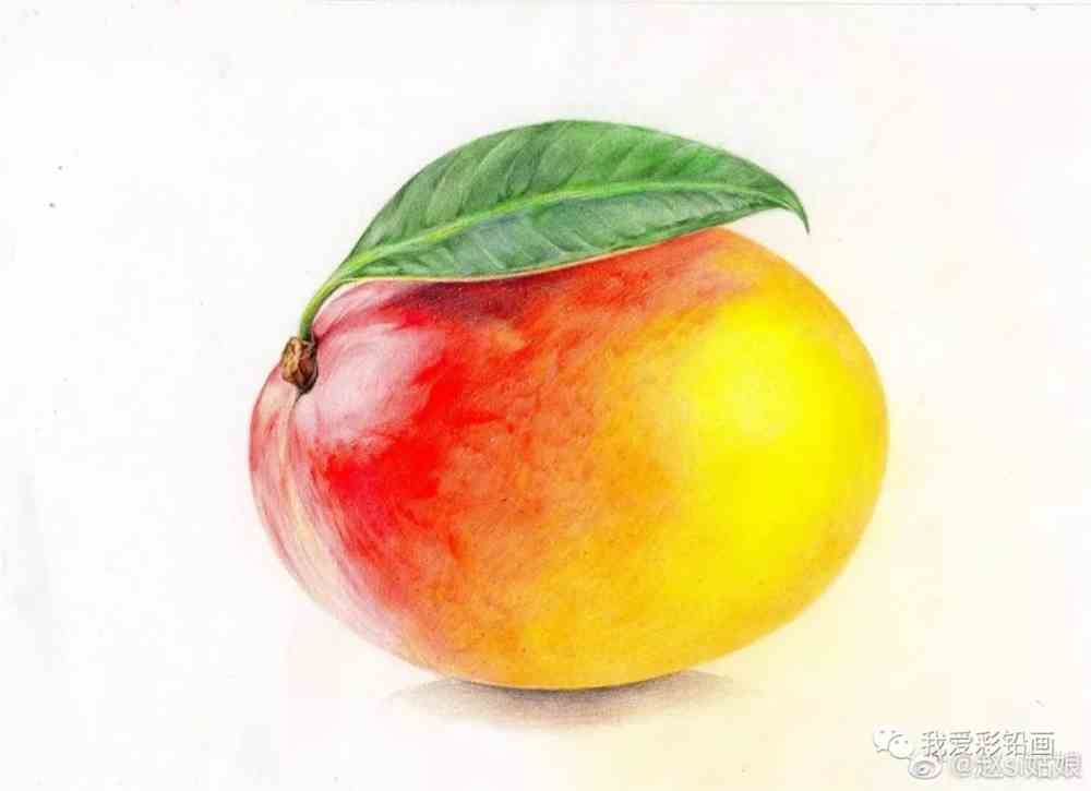 彩铅画水果，艺术与美味的完美结合