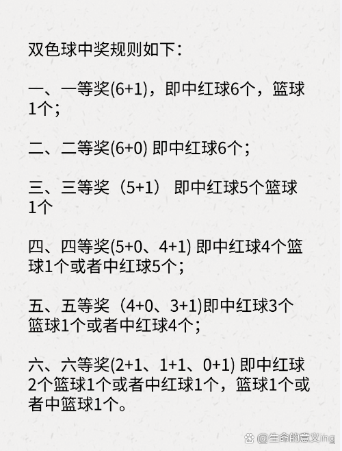 双色球的中奖规则解析
